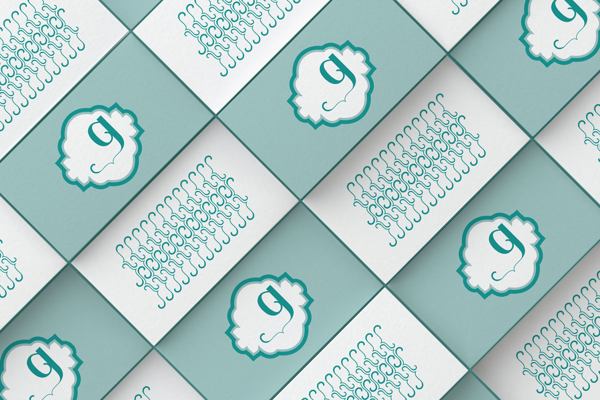 pattern su biglietti da visita
